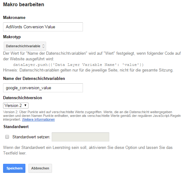 Conversion-Tag-Manager-AdWords-Value-Makro
