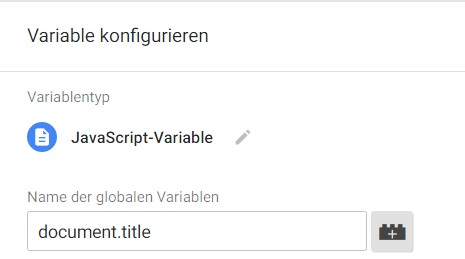 JavaScript-Variable für den Seitentitel