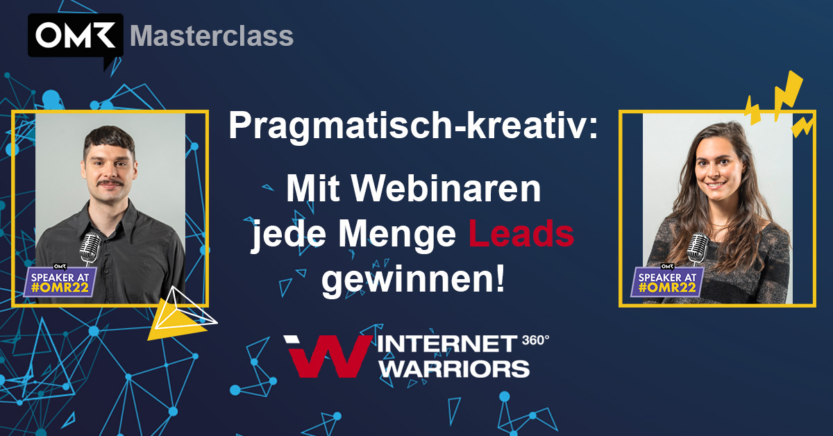 Banner OMR Masterclass - #OMR22 - internetwarriors GmbH