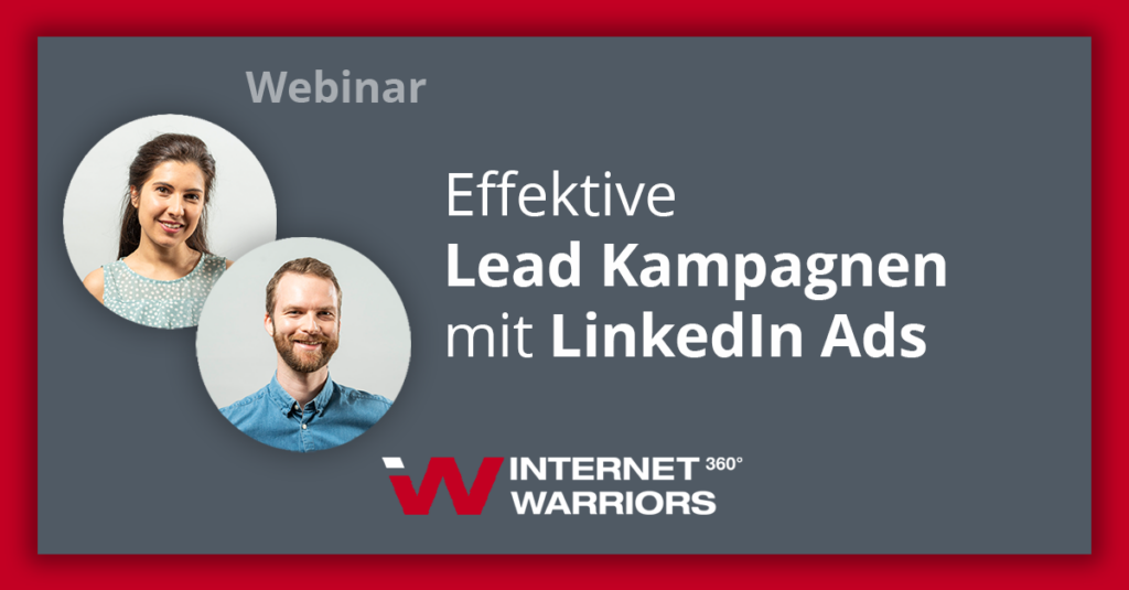 Markus& Karina Webinar Banner: Lead Kampagnen mit LinkedIn Ads