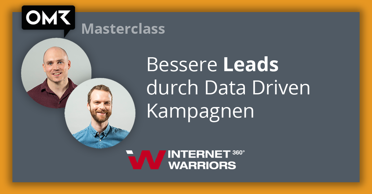 Markus& Alex masterclass Banner: Bessere Leads durch data Drive
