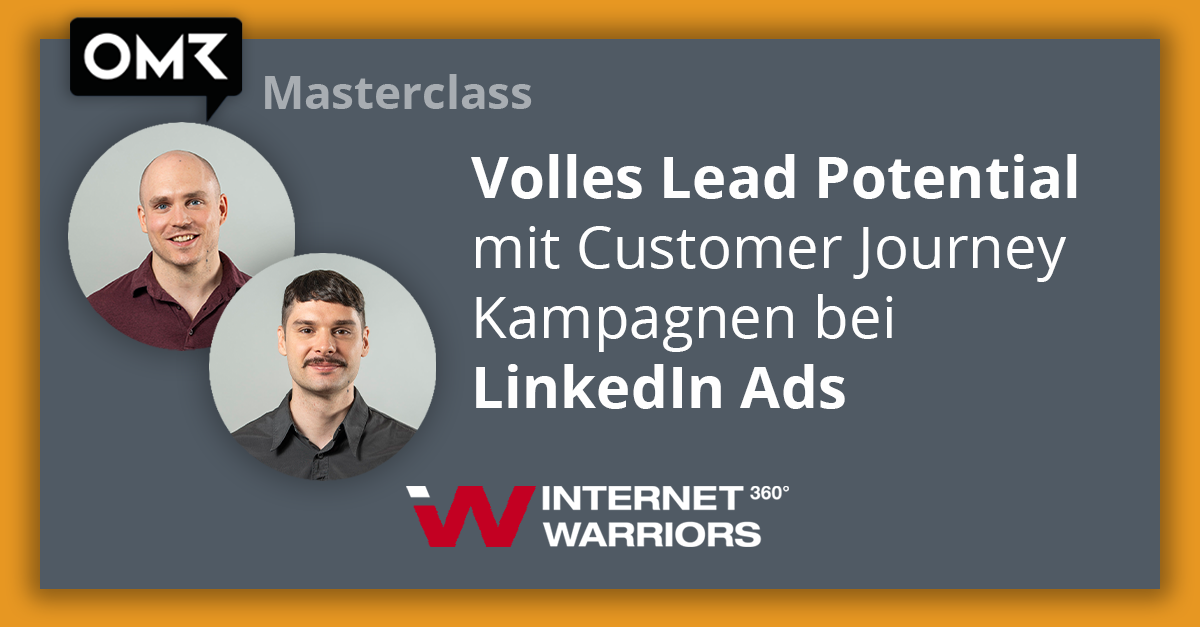 Johannes& Alex Masterclass banner zum Thema: LinkedIn Ads