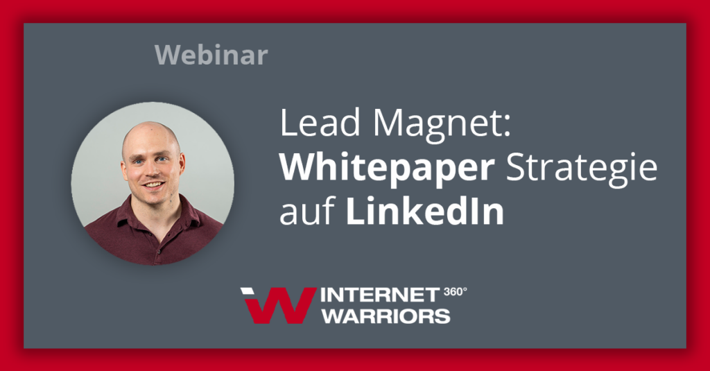 Alex Webinar Banner: Whitepaper Strategien auf LinkedIn