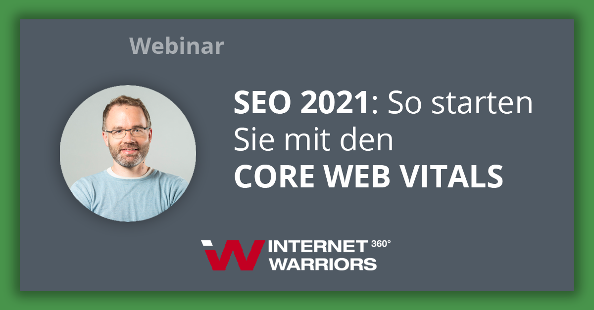 Thorsten Webinar Banner zum Thema: Core Web Vitals