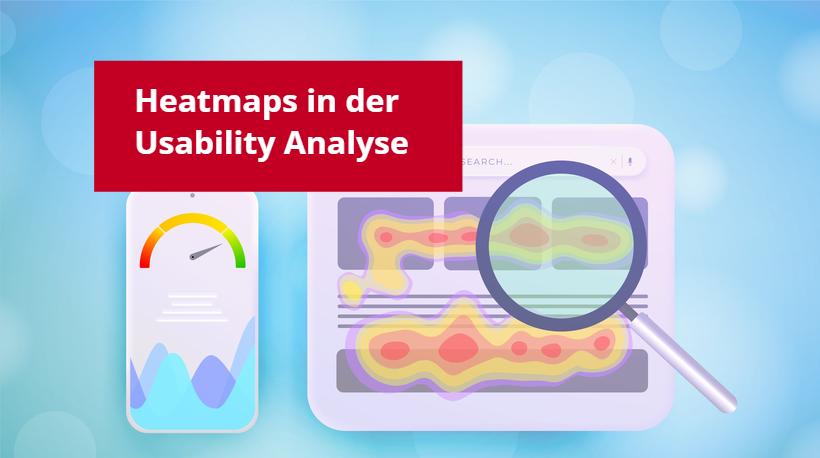 Banner: Heatmap auf Smartphone und Laptop zum Thema Usability Analyse
