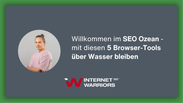 Webinarbanner - SEO Browsertools - Lukas Grabalowski - internetwarriors
